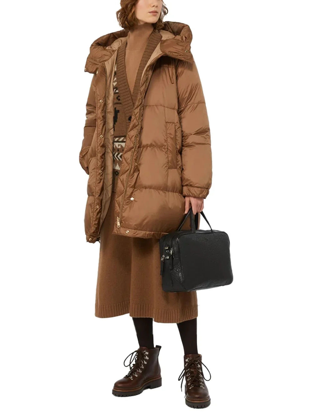 Weekend Max Mara Reversible Parka Down Jacket — Beige