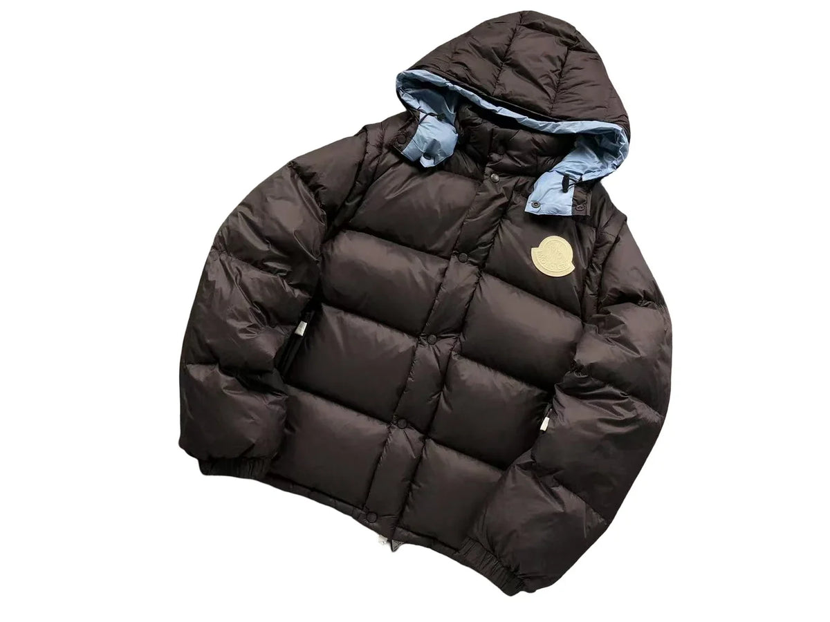 Moncler Cyclone Down Jacket — Brown