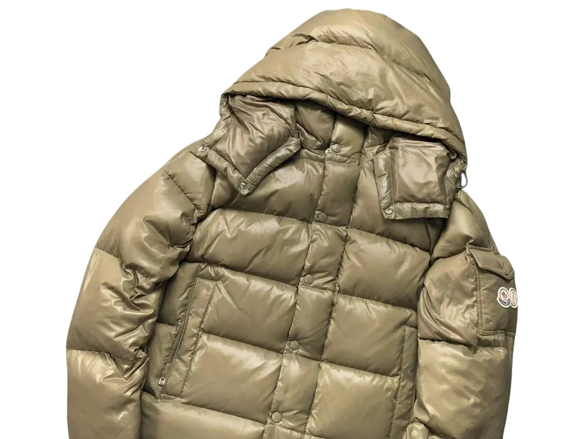 Moncler Maya 70th Anniversary Down Jacket — Khaki