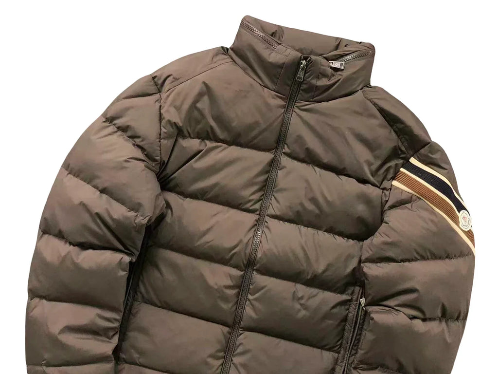 Moncler Solayan Down Jacket — Brown