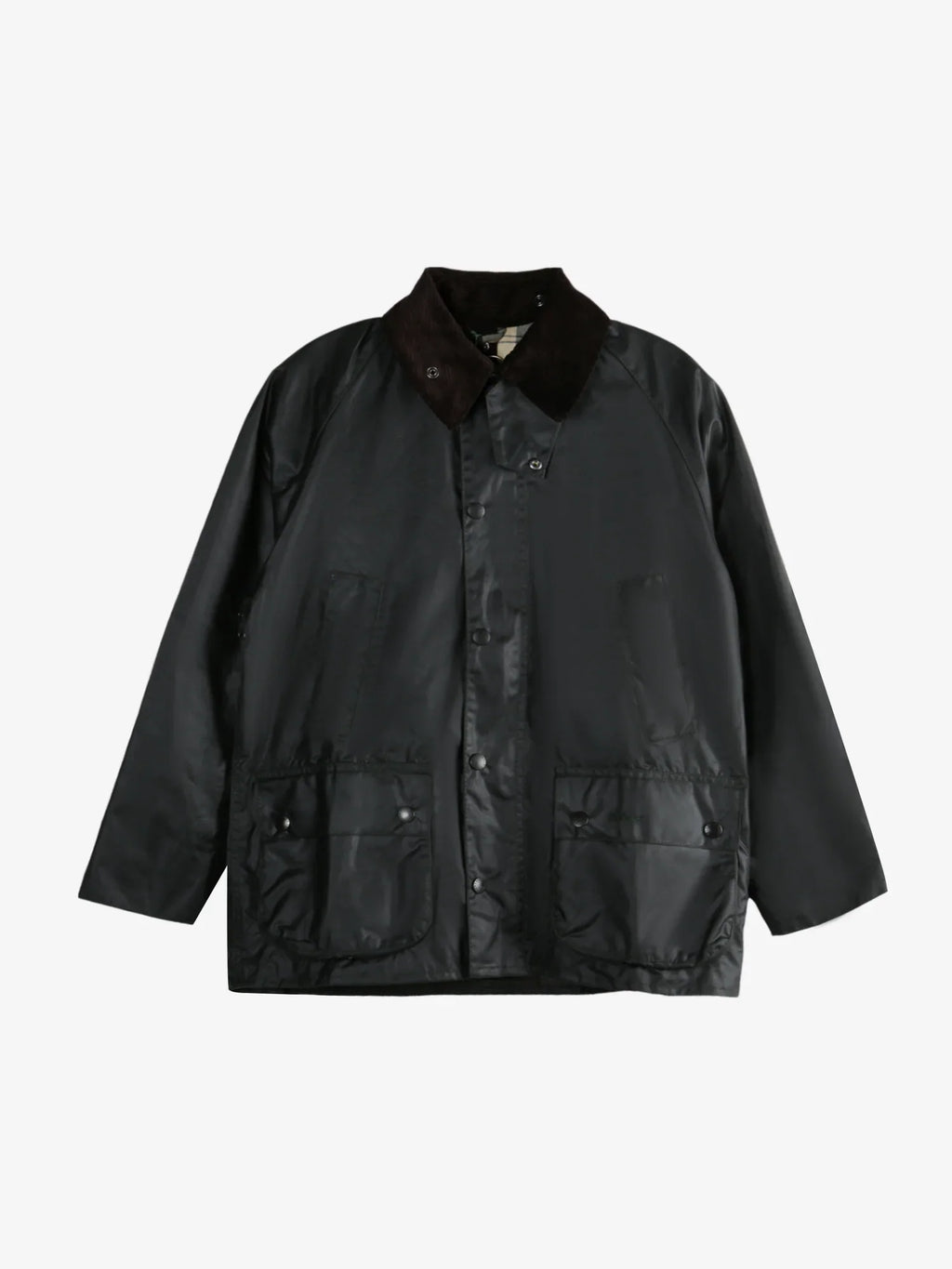 Barbour Men Classic Bedale Wax Jacket Black, Relaxed Fit Weatherproof Country Outerwear