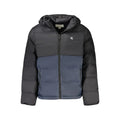 Calvin Klein Color-Block Padded Down Jacket — Black