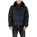 Armani Exchange Quilted Polyamide Down Jacket — Black