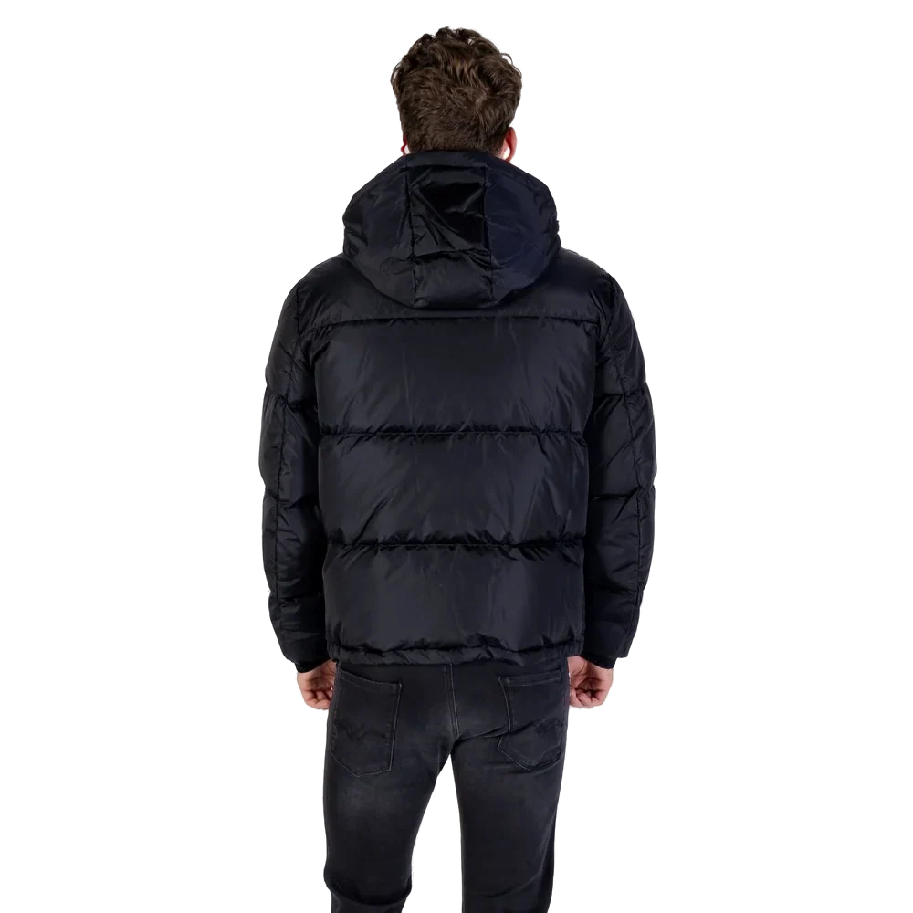 Armani Exchange Quilted Polyamide Down Jacket — Black
