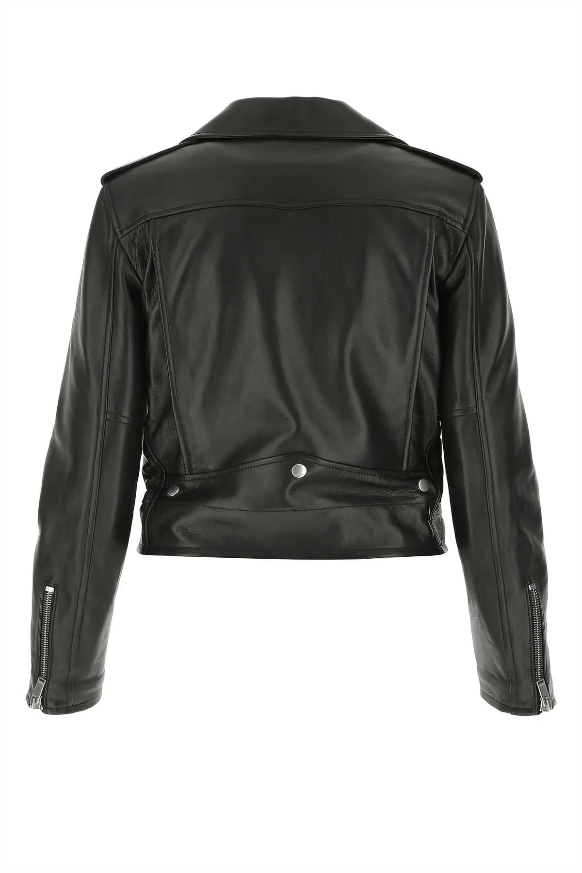 Saint Laurent Nappa Leather Jacket — Black