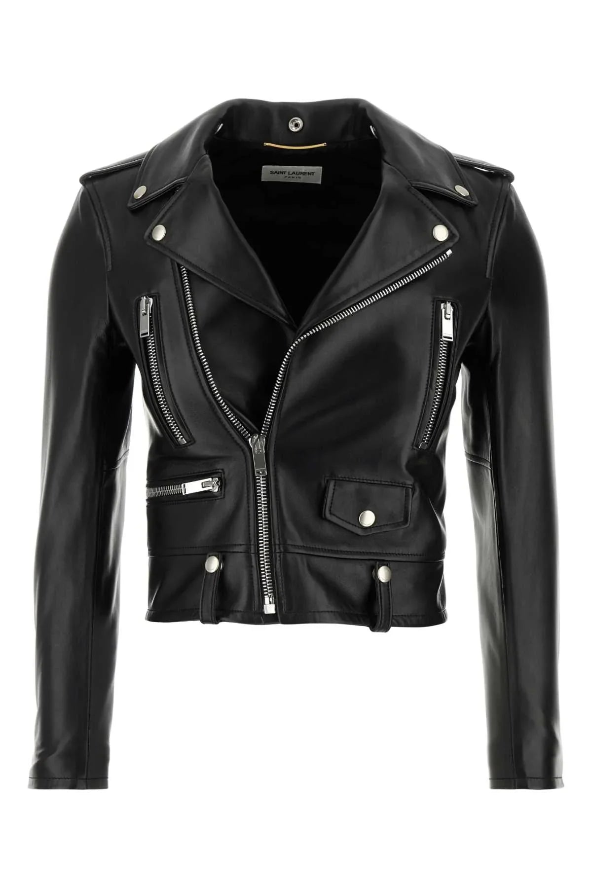Saint Laurent Nappa Leather Jacket — Black