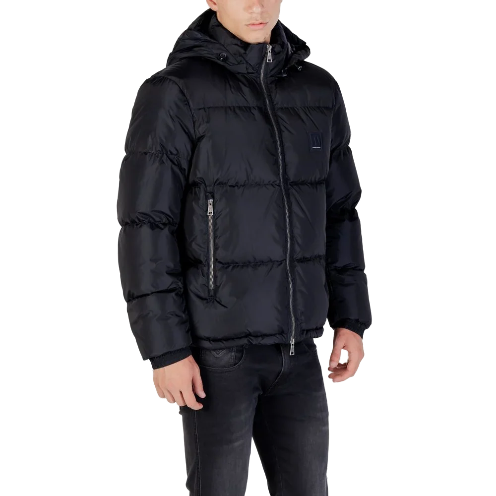 Armani Exchange Quilted Polyamide Down Jacket — Black