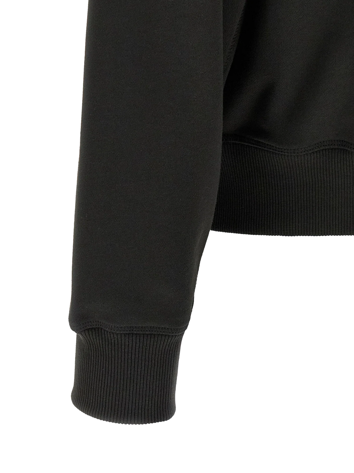 Diesel Logo-Embroidered Cotton Sweatshirt — Black